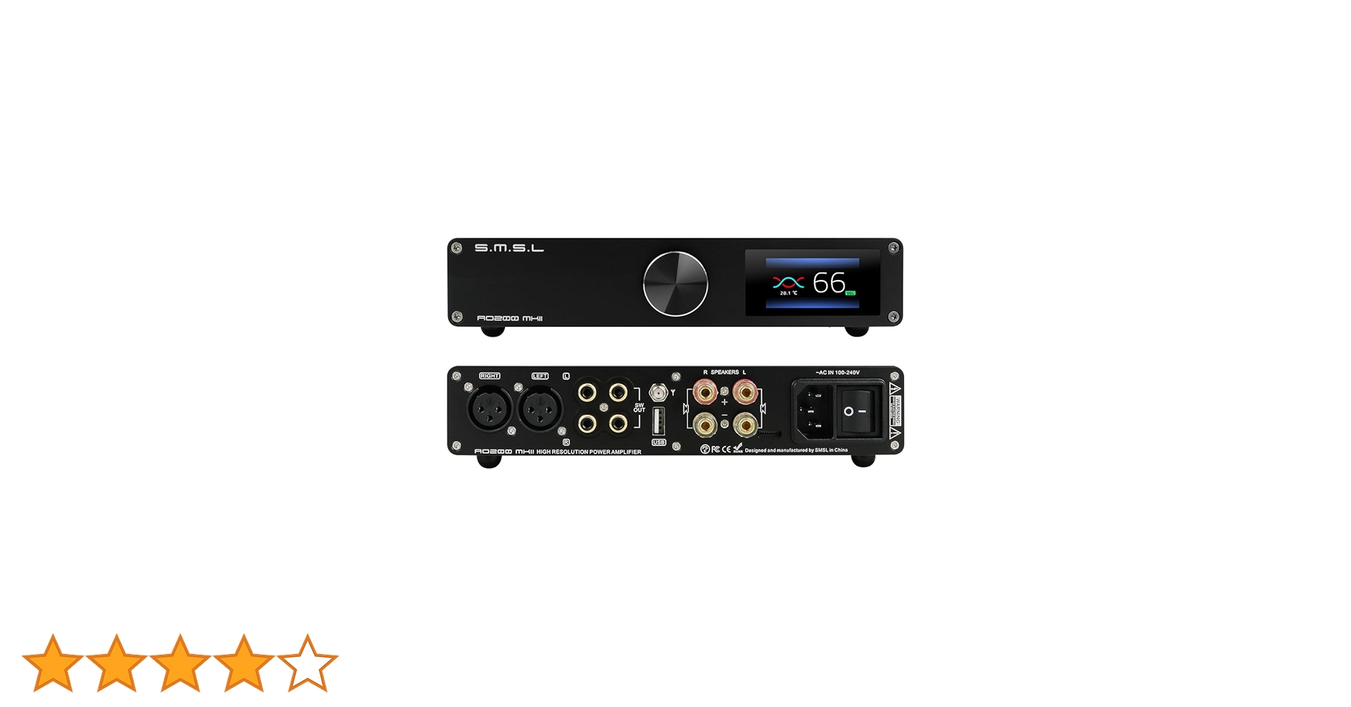 SMSL AO200 MKII cyfrowy wzmacniacz mocy MA5332MS chip 160 W x 160